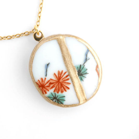 Ware Kintsugi Necklace - Pink Green