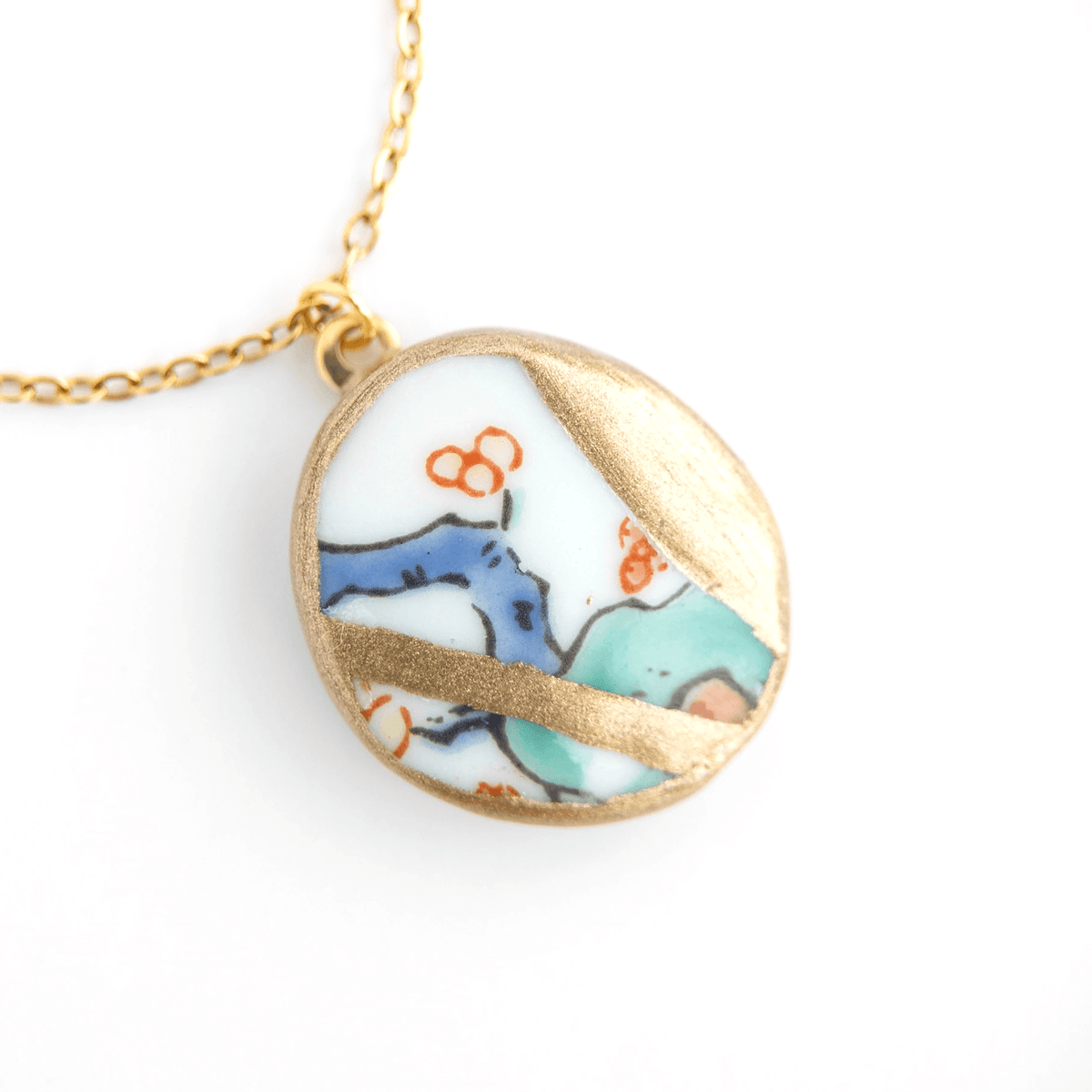Ware Kintsugi Necklace - Blue Green
