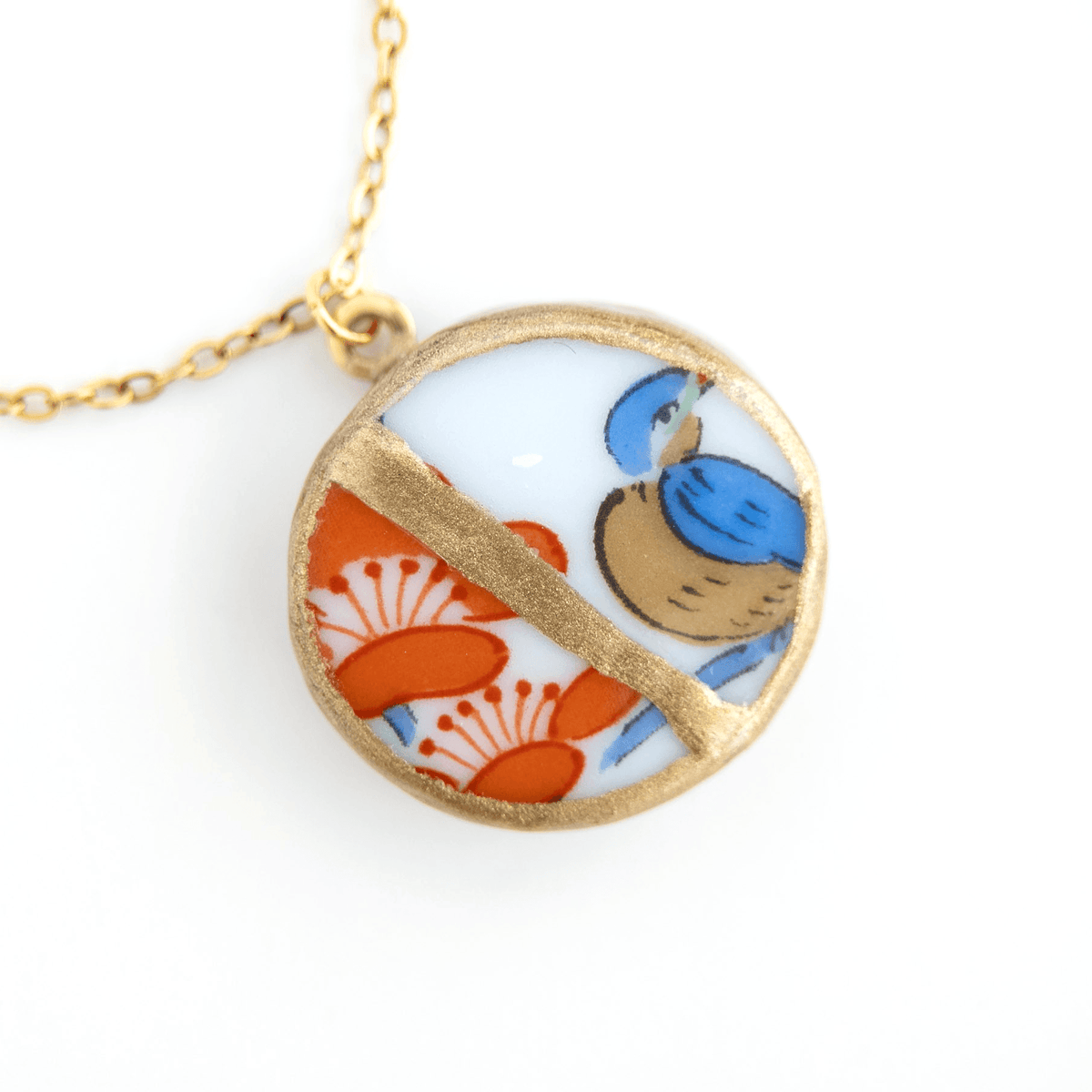Ware Kintsugi Necklace - Red Blue