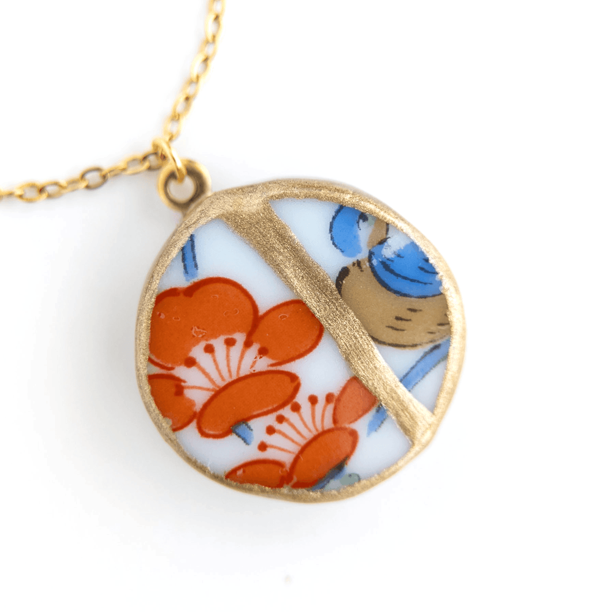 Ware Kintsugi Necklace - Red Blue