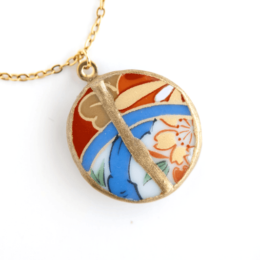 Ware Kintsugi Necklace - Blue Red