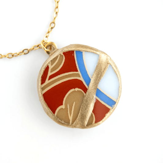 Ware Kintsugi Necklace - Red White