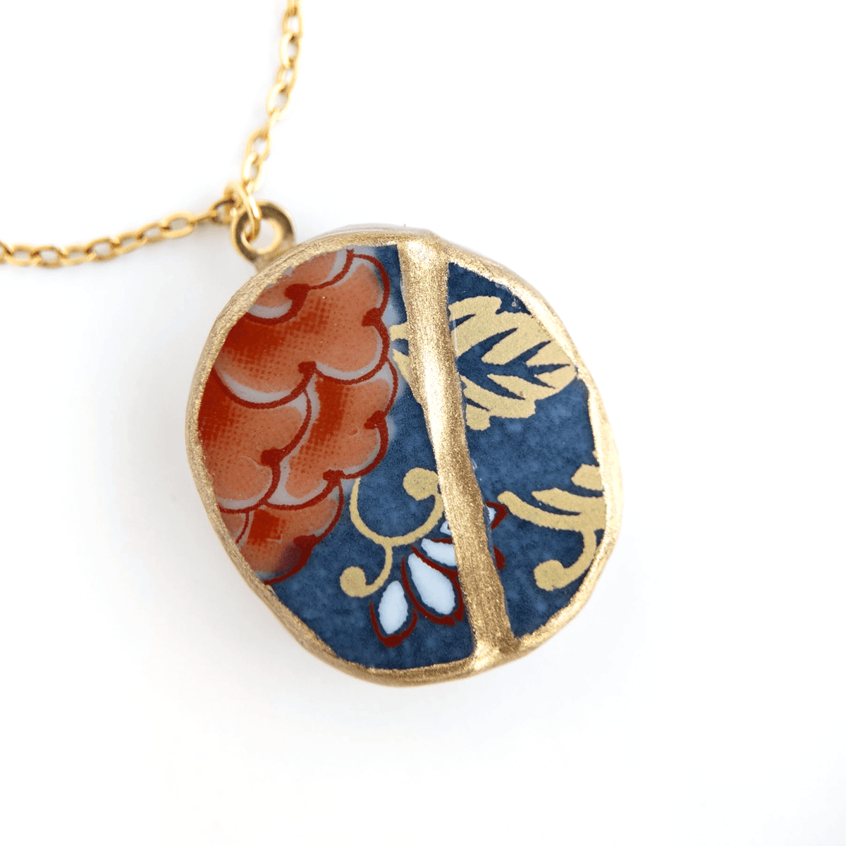 Ware Kintsugi Necklace - Blue Red