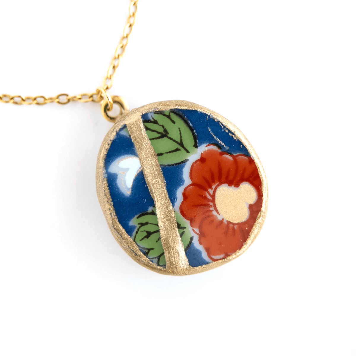 Ware Kintsugi Necklace - Blue Red