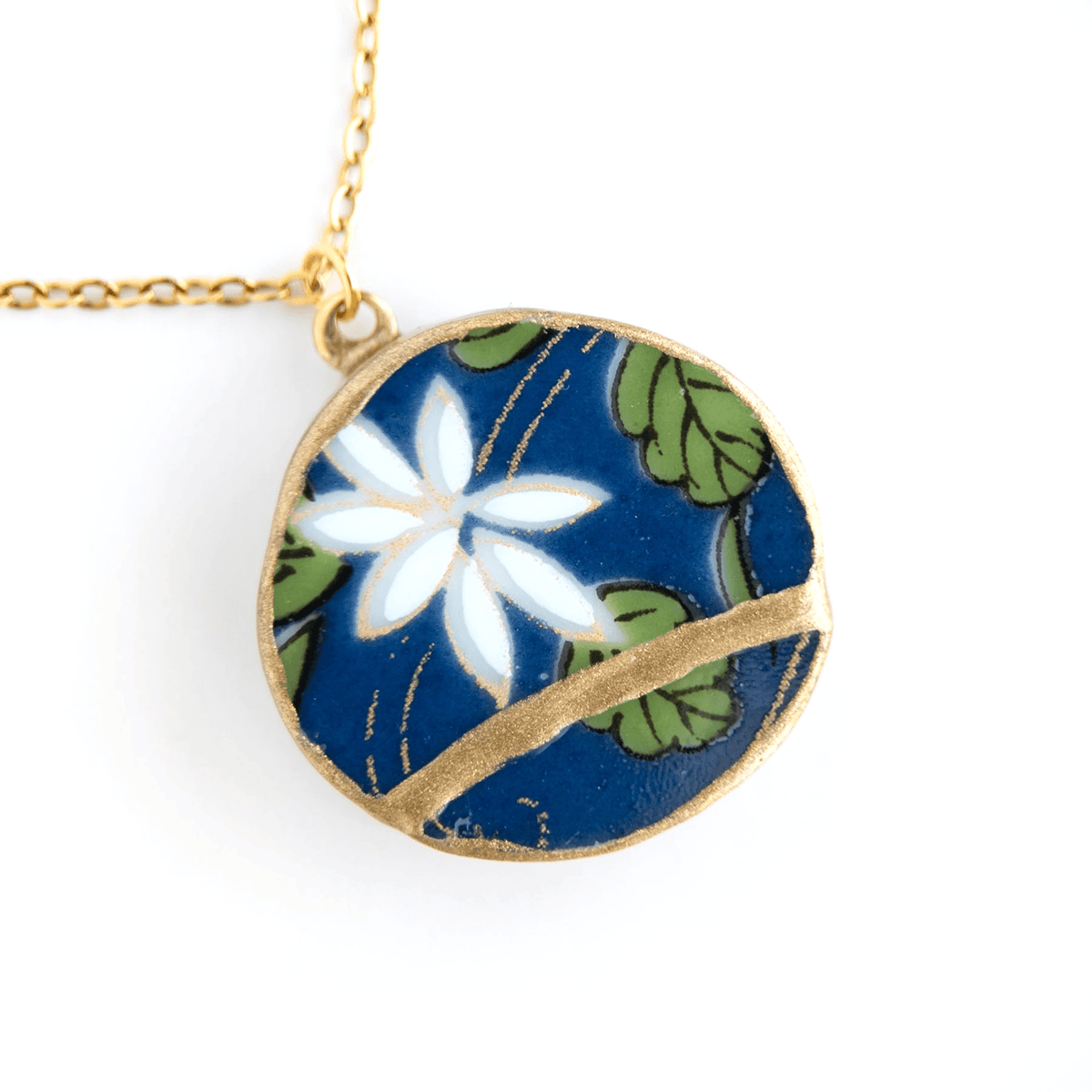 Ware Kintsugi Necklace - Blue White