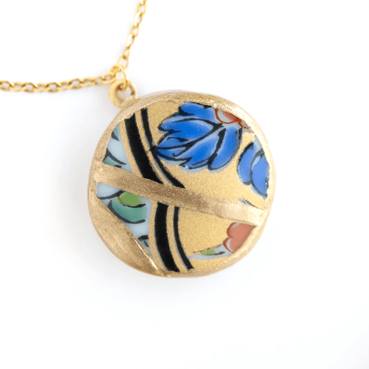Ware Kintsugi Necklace - Yellow Blue