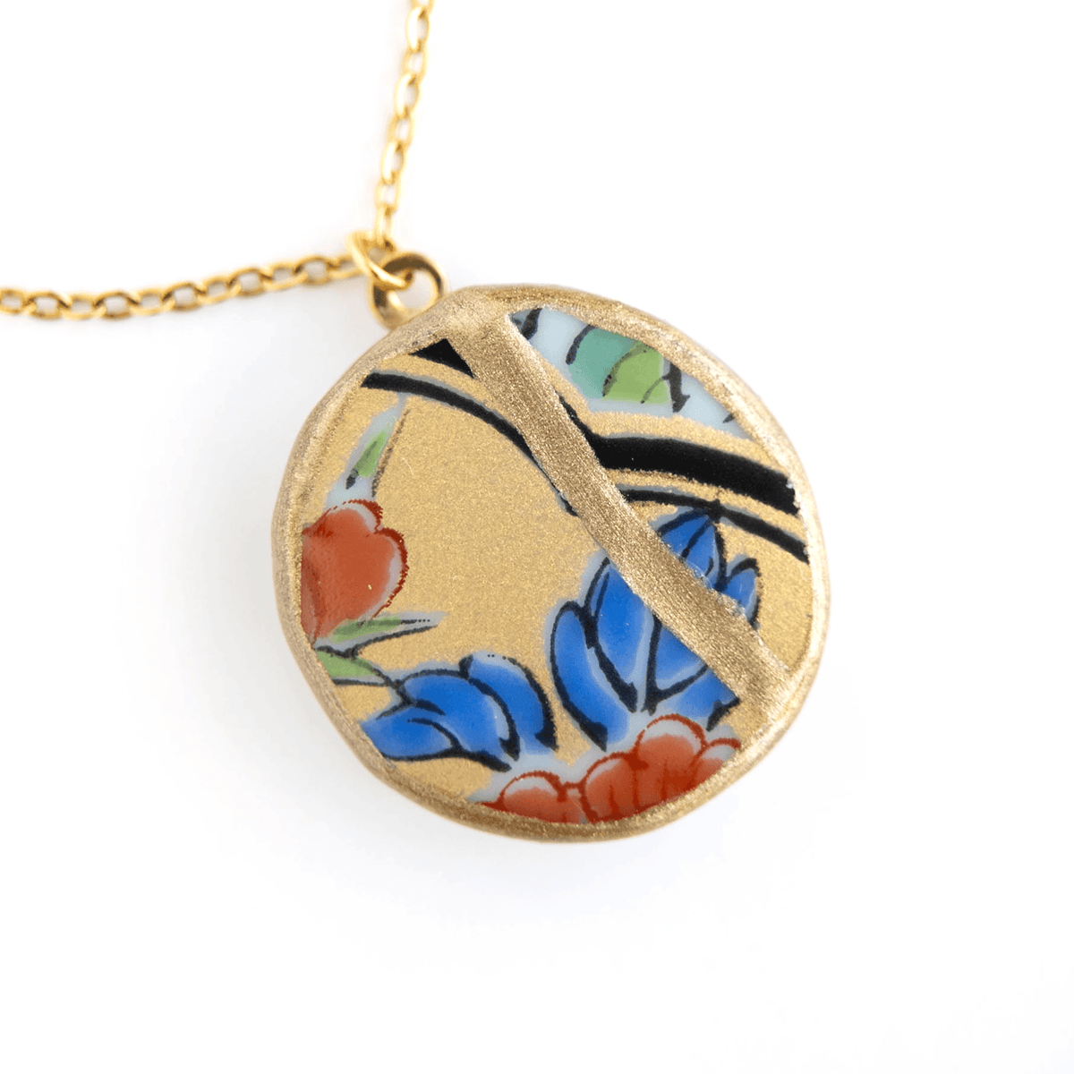 Ware Kintsugi Necklace - Yellow Blue
