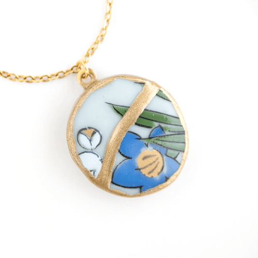 Ware Kintsugi Necklace - Blue Green