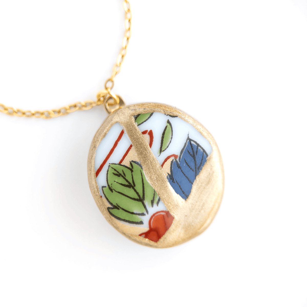 Ware Kintsugi Necklace - Green Blue