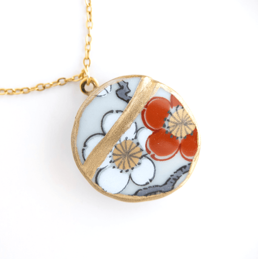Ware Kintsugi Necklace - Red White