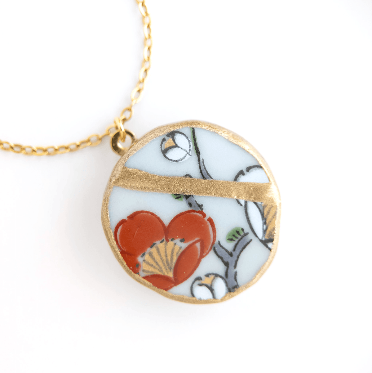 Ware Kintsugi Necklace - Red White