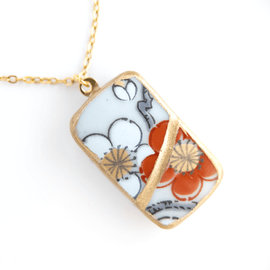 Ware Kintsugi Necklace - Red White