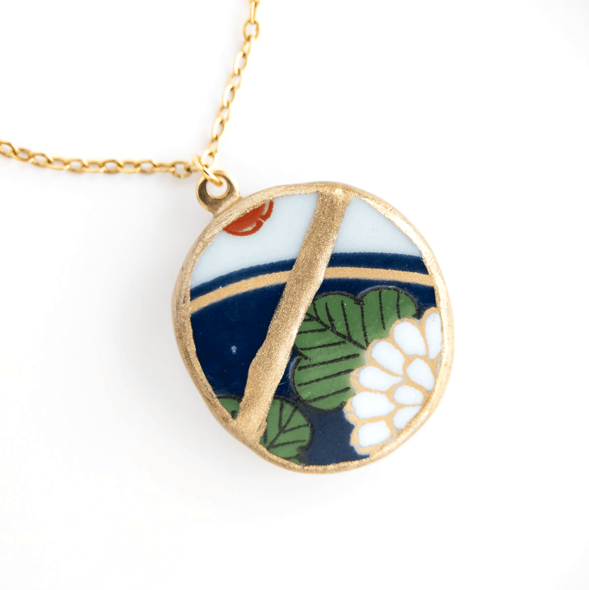Ware Kintsugi Necklace - Blue White