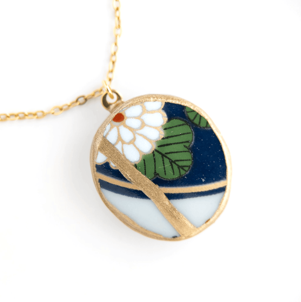 Ware Kintsugi Necklace - Blue White