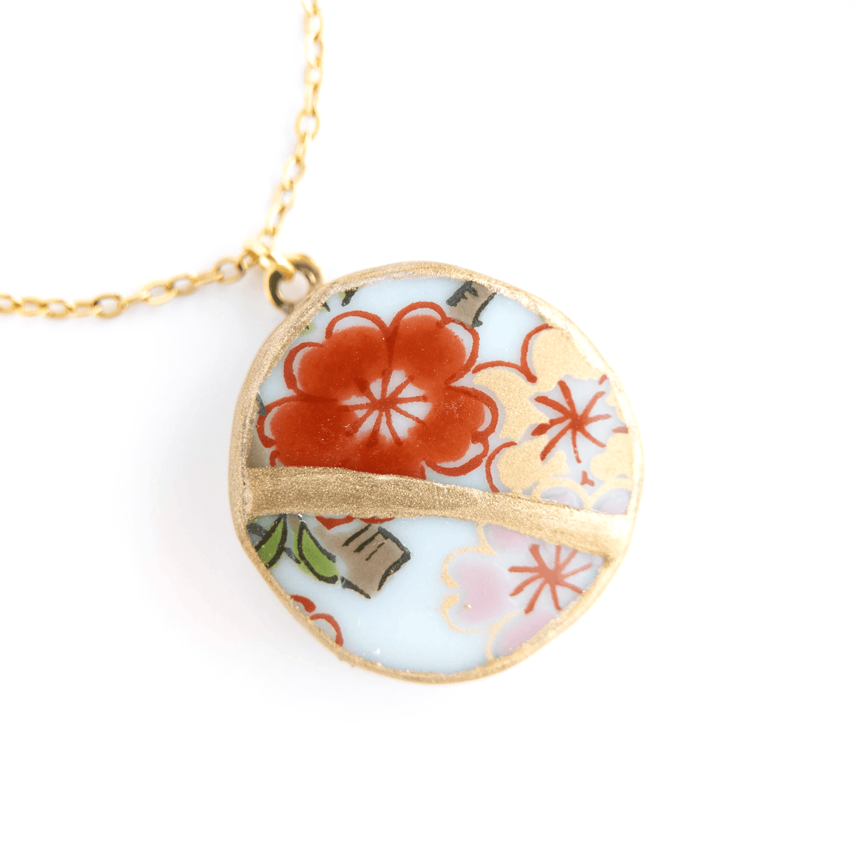 Ware Kintsugi Necklace - Red Yellow