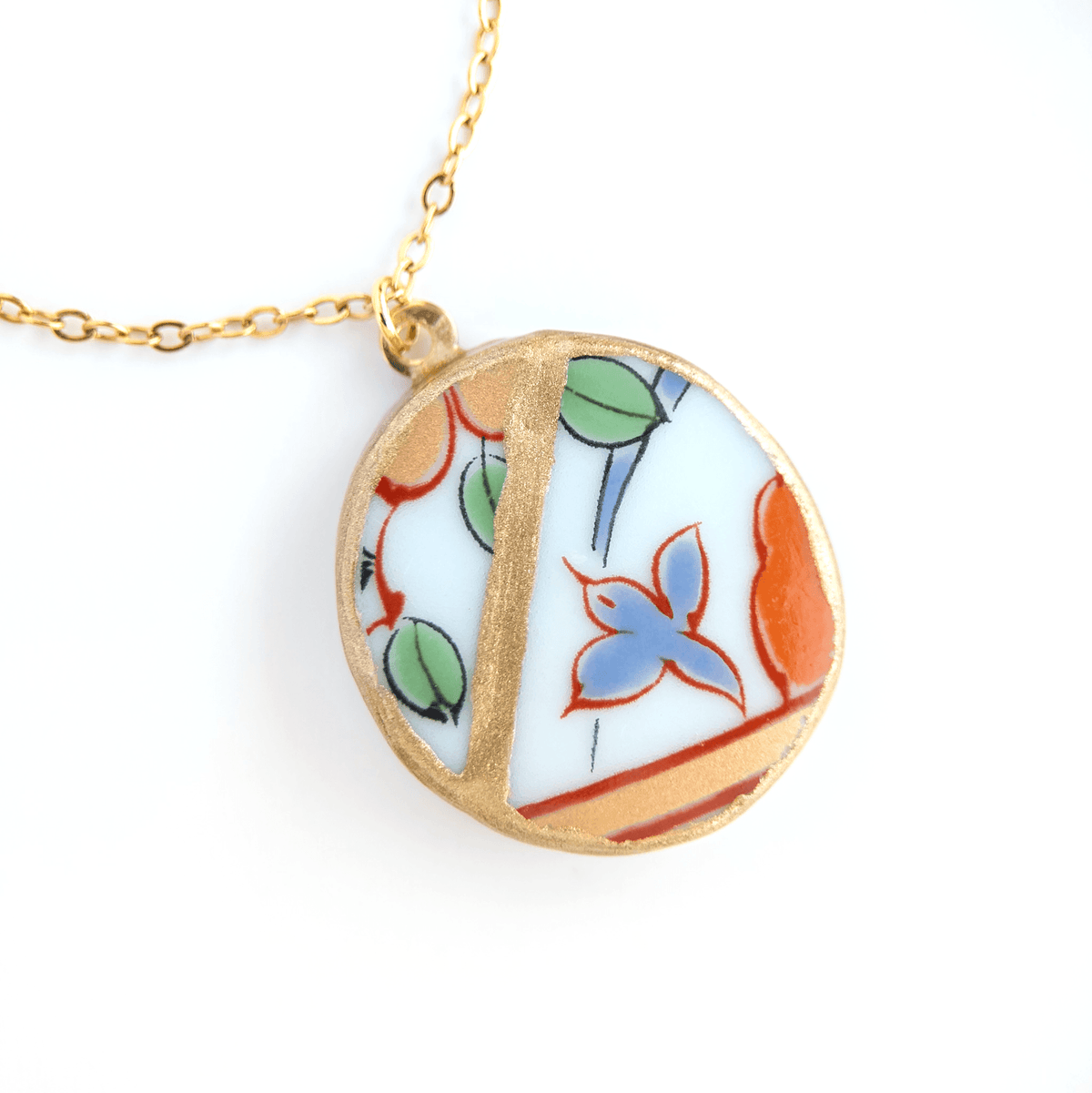Ware Kintsugi Necklace - Blue Green