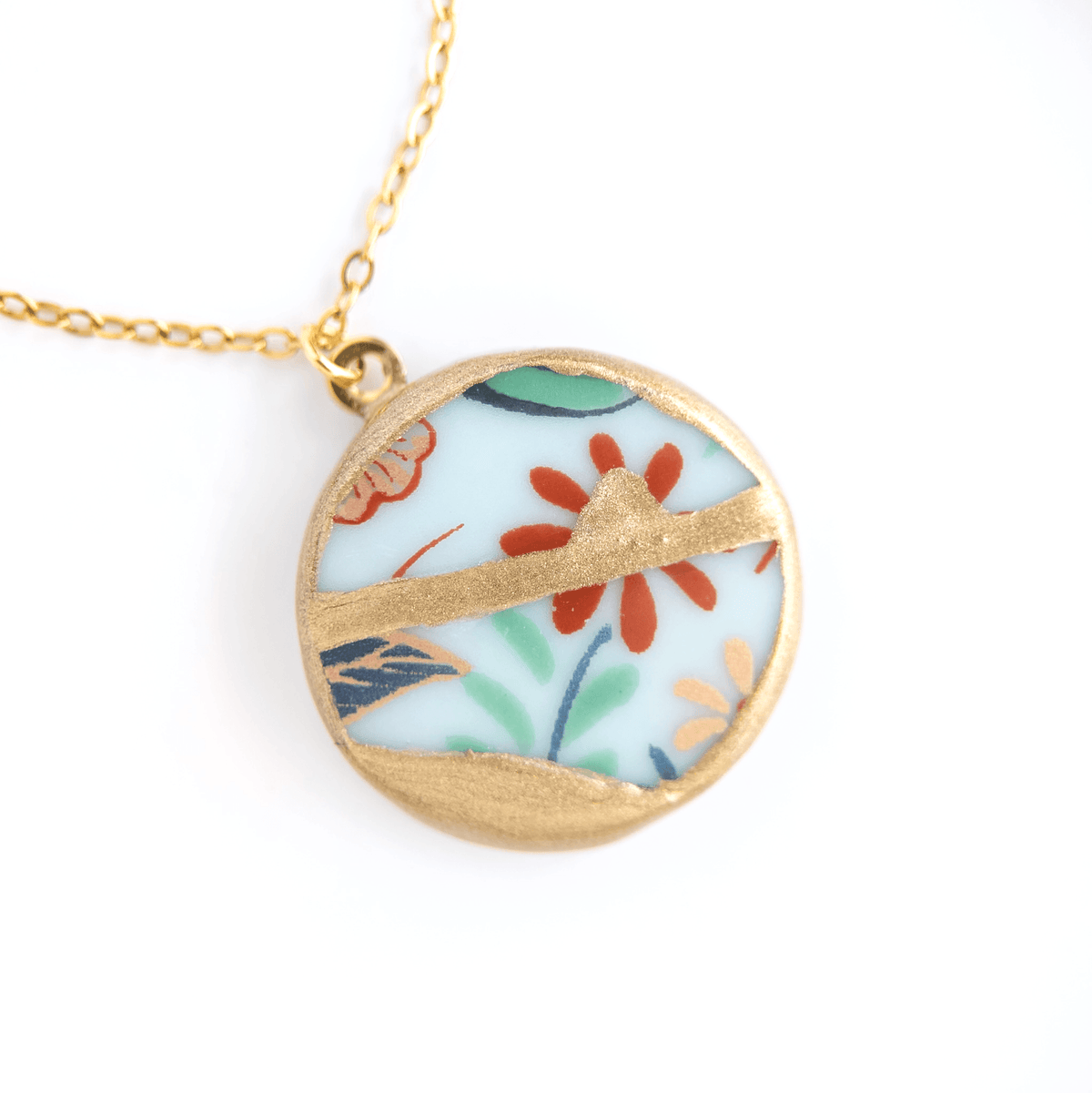 Ware Kintsugi Necklace - Red Green
