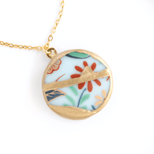 Ware Kintsugi Necklace - Red Green