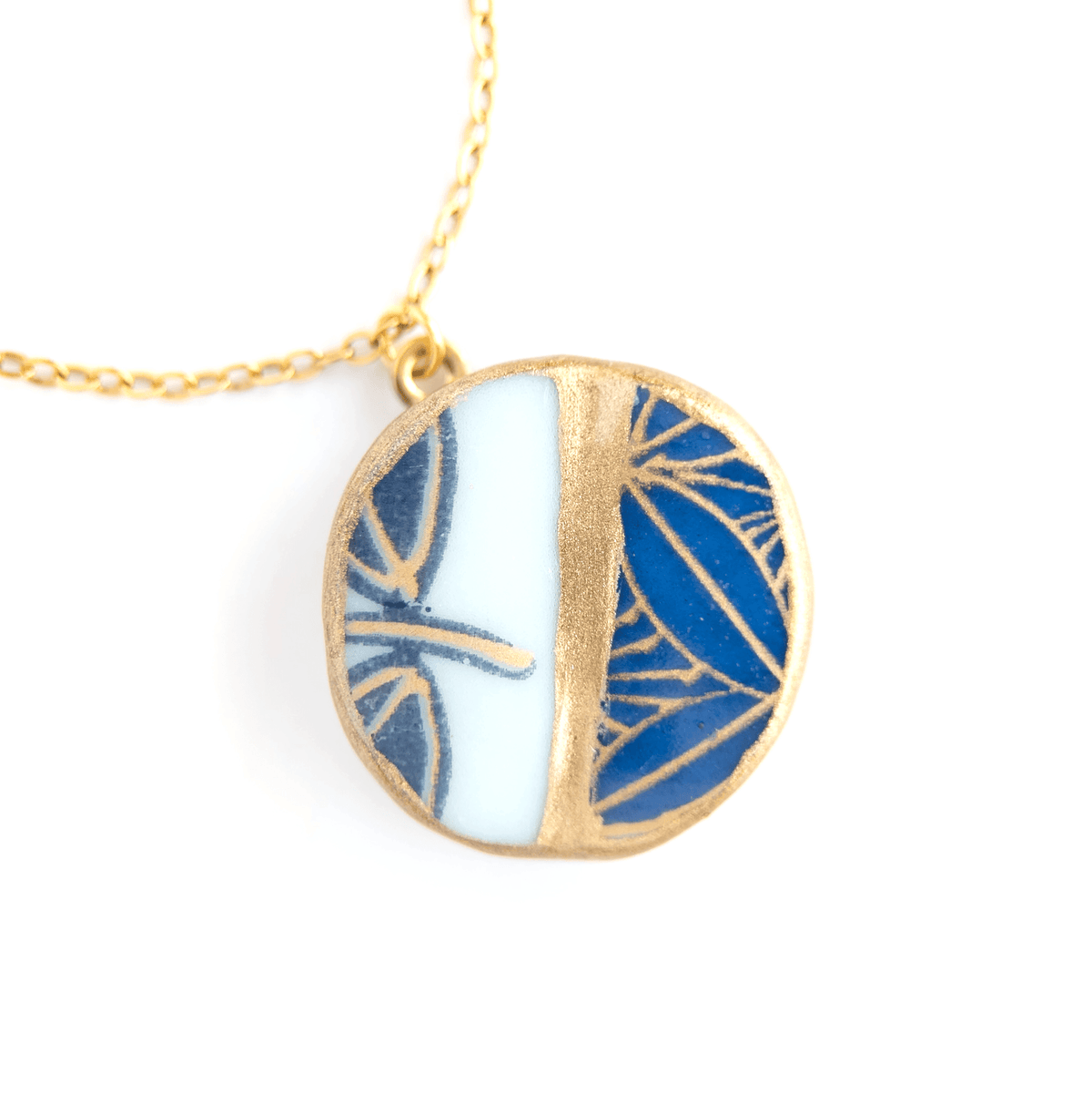 Yobitsugi Kintsugi Necklace - Blue