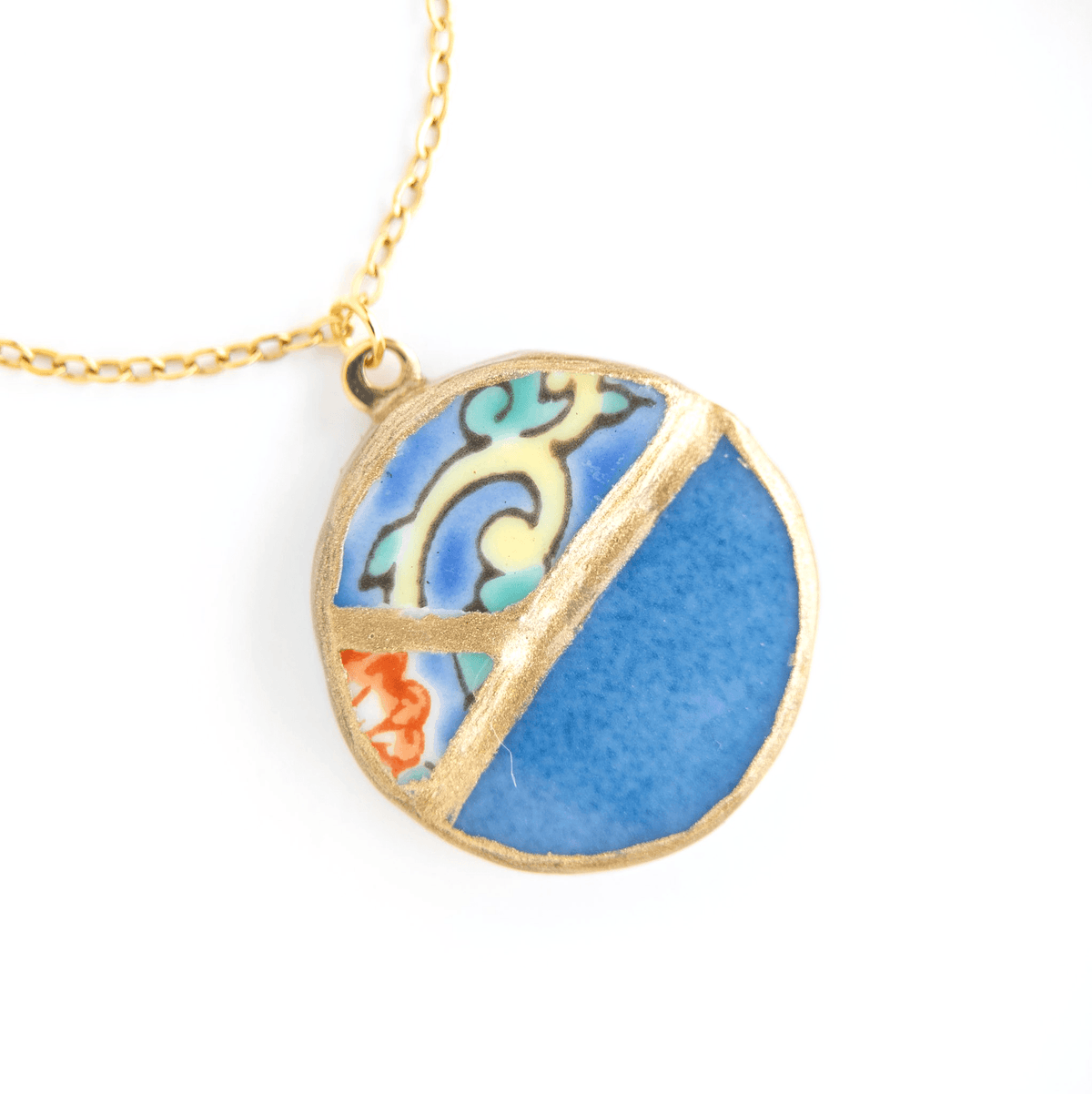 Yobitsugi Kintsugi Necklace - Blue