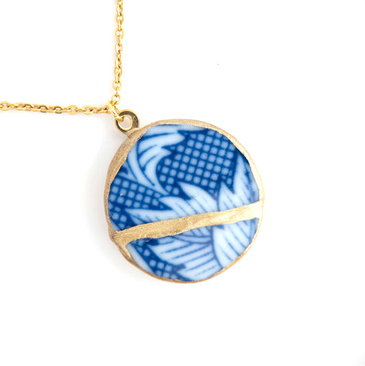 Ware Kintsugi Necklace - Blue