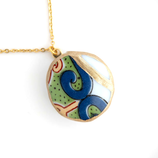 Ware Kintsugi Necklace - Green