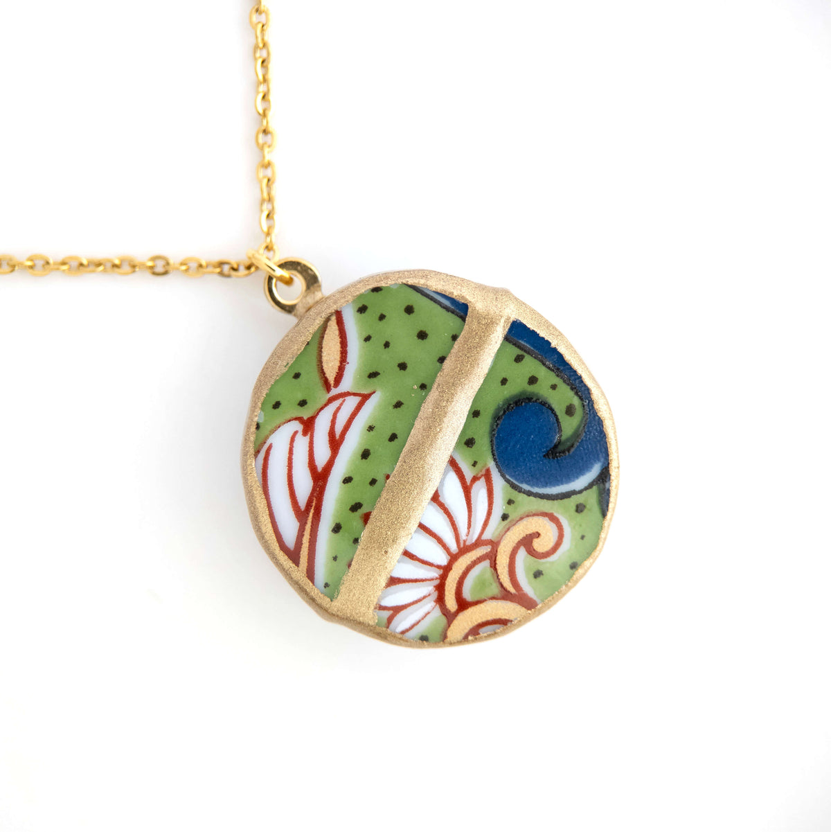 Ware Kintsugi Necklace - Green