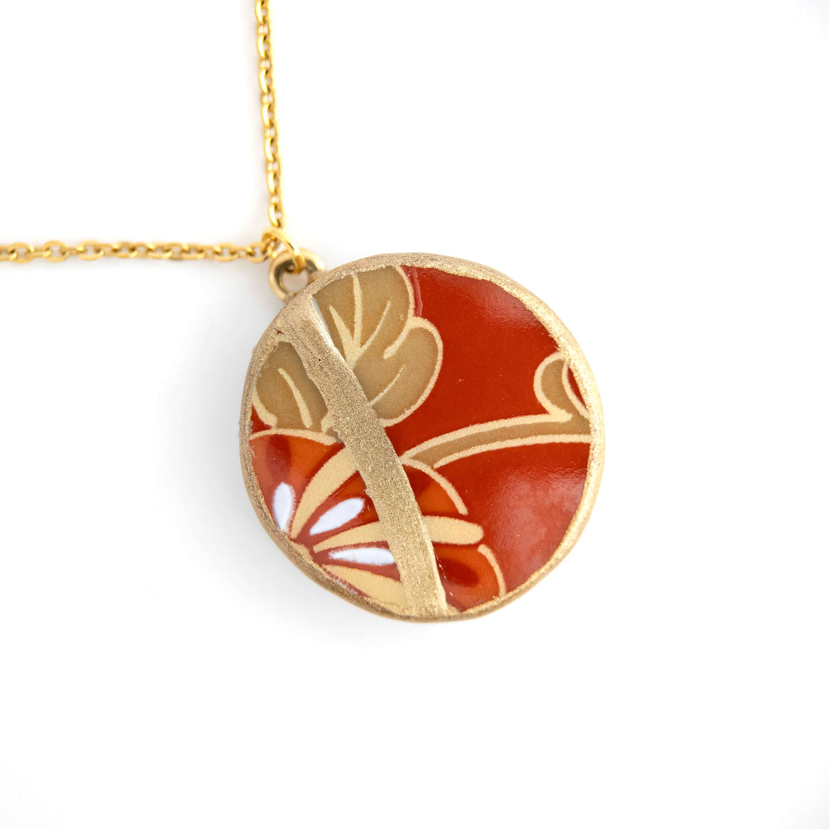 Ware Kintsugi Necklace - Red