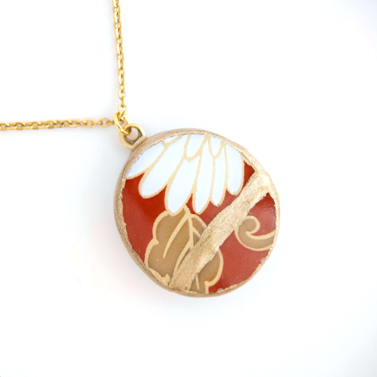 Ware Kintsugi Necklace - Red White