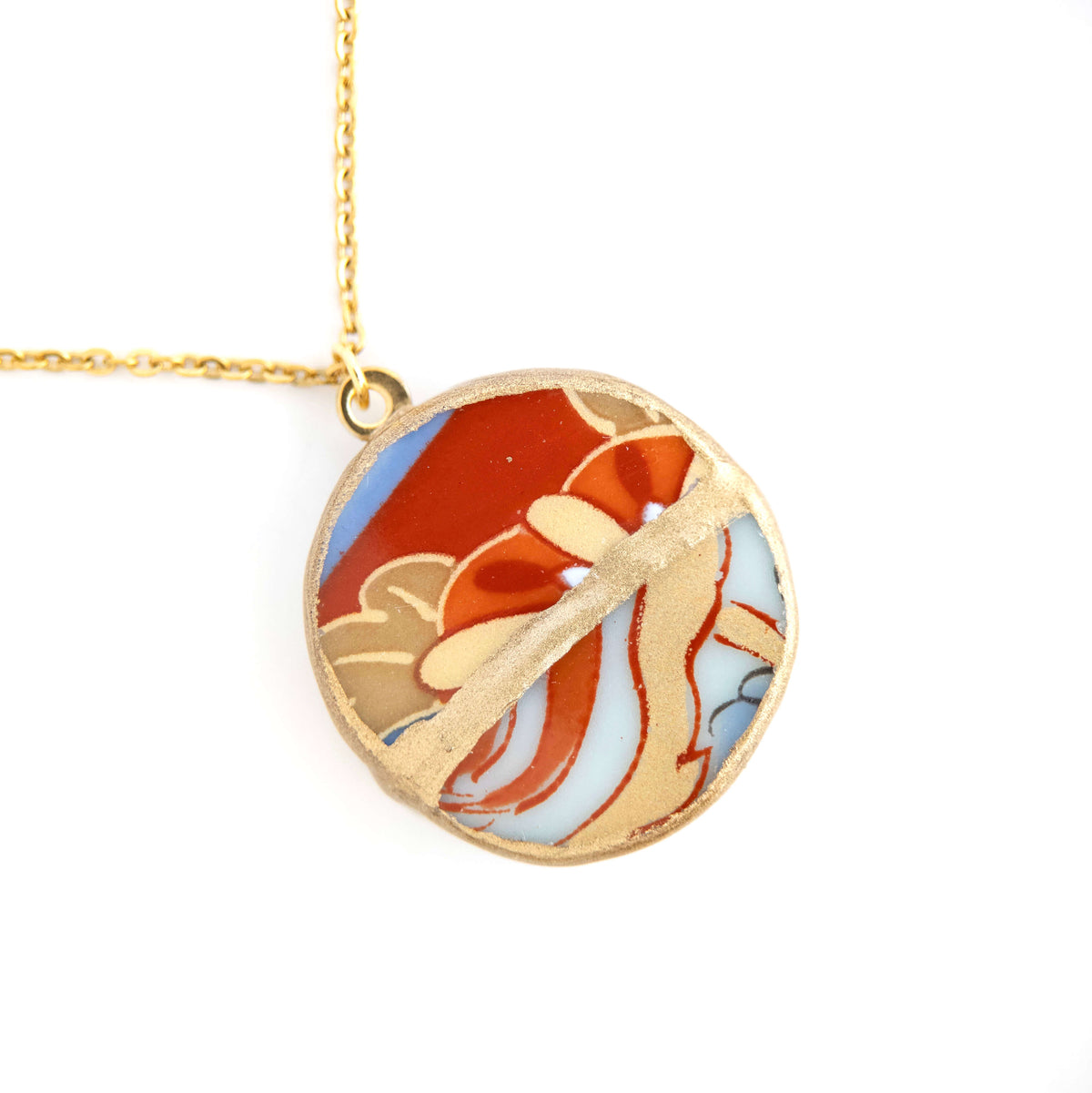 Ware Kintsugi Necklace - Red Yellow