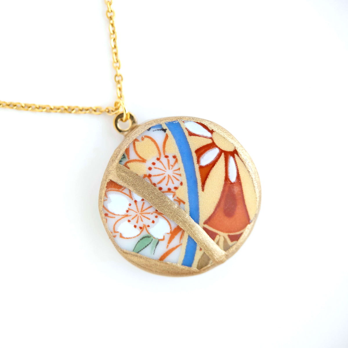 Ware Kintsugi Necklace - Red Yellow