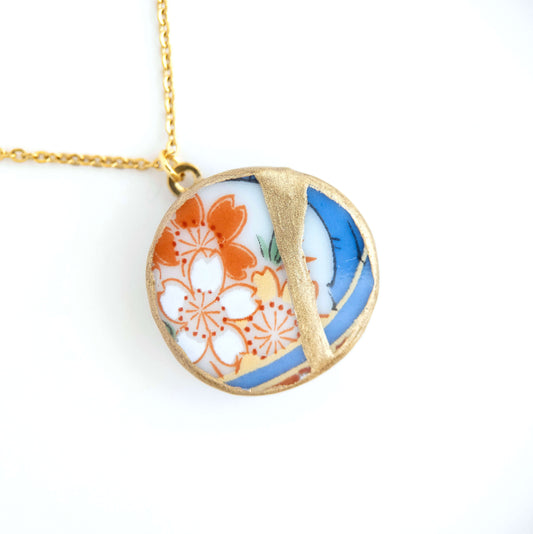Ware Kintsugi Necklace - Blue Red