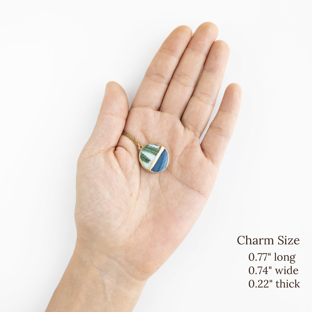 Yobitsugi Kintsugi Necklace - Blue Green