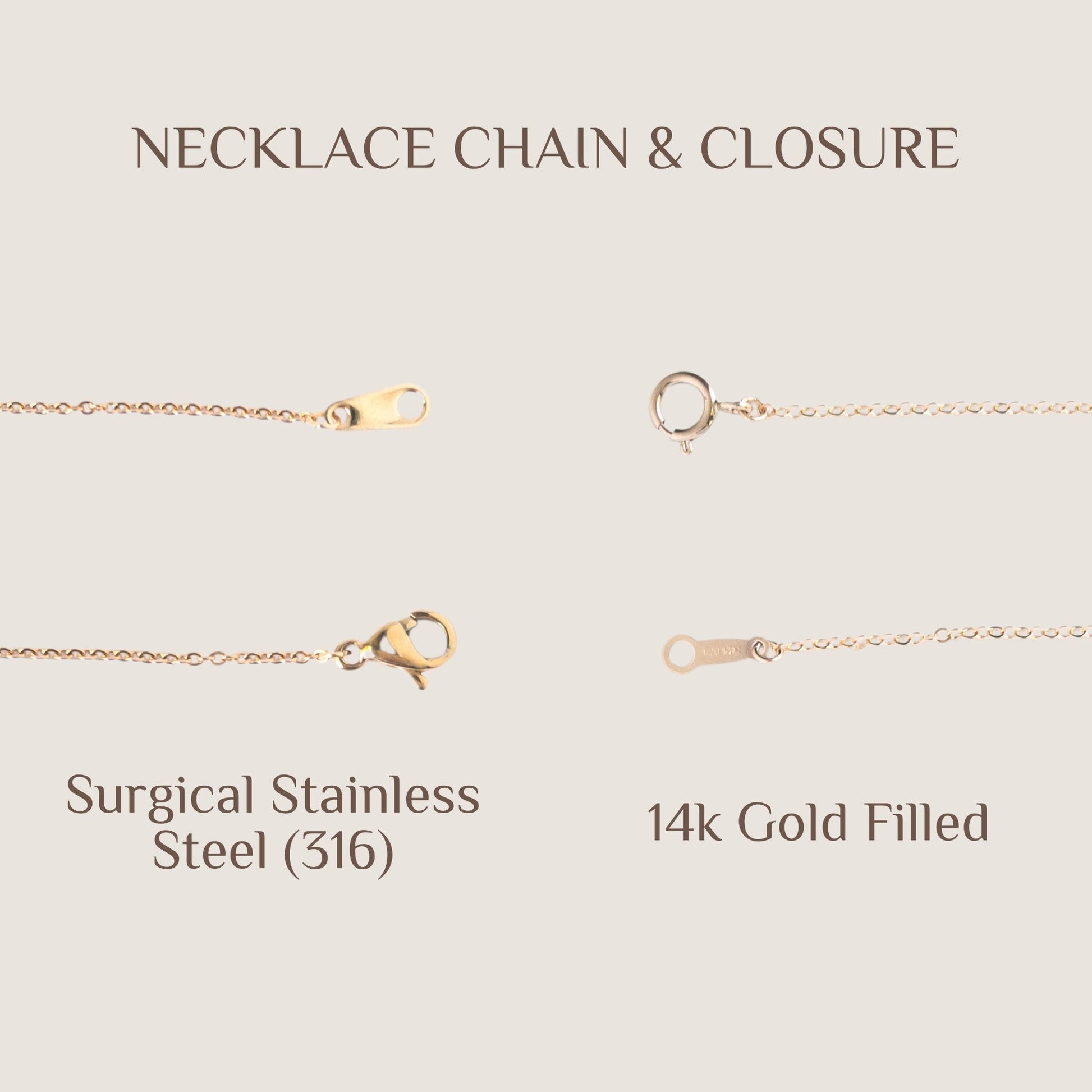 Kintsugi necklace chain and closure